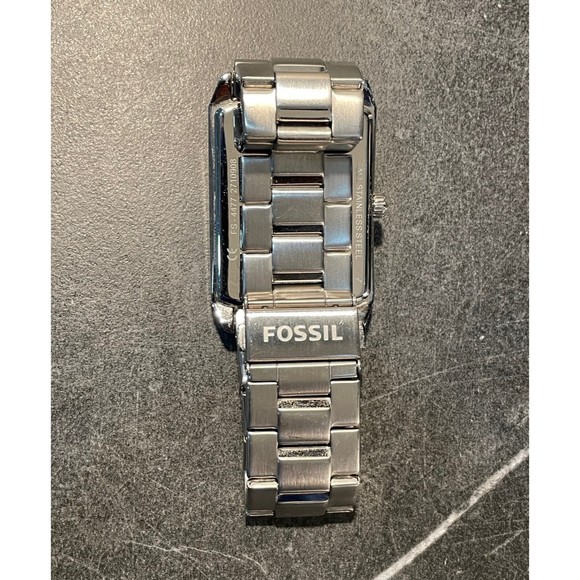 Men’s Fossil Silver Tone Watch - New Battery - Picture 4 of 5